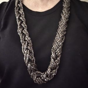 Chunky Braided Chain Necklace